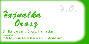 hajnalka orosz business card